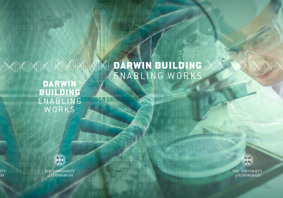 Design & print of the Darwin Building, University of Edinburgh tender.